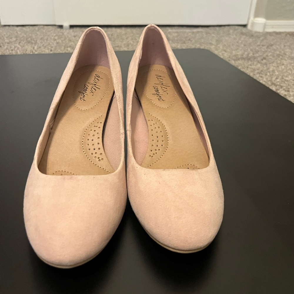 Dexflex comfort heels 8w pink